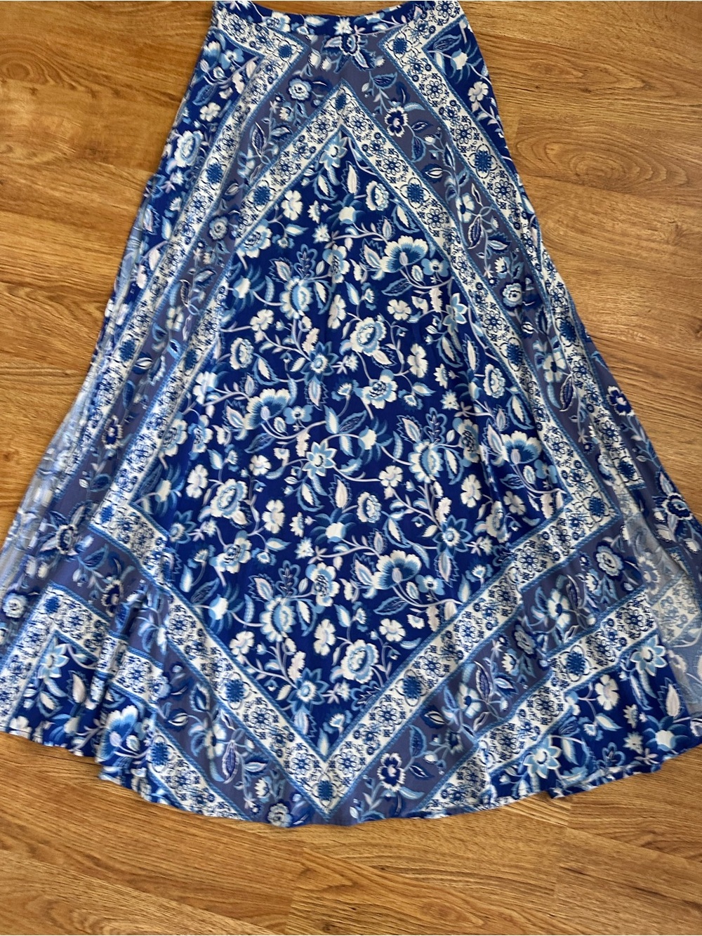 Spell Lolita Bluebell Floral Maxi Skirt S - Picture 2 of 16